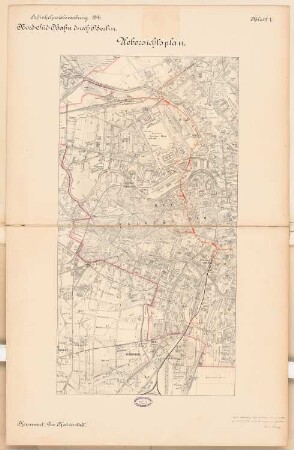 Nord-Süd-Bahn durch Berlin Schinkelwettbewerb 1897: Lageplan