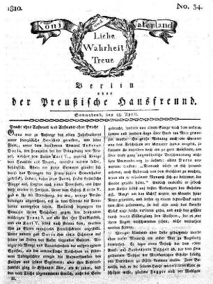 Nr. 34., 28. April 1810