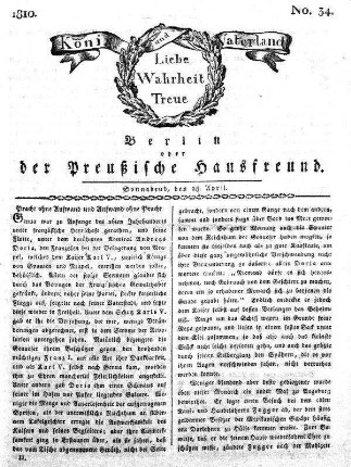 Nr. 34., 28. April 1810