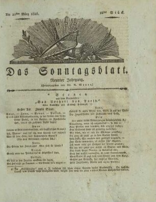 12, 1825: Stück