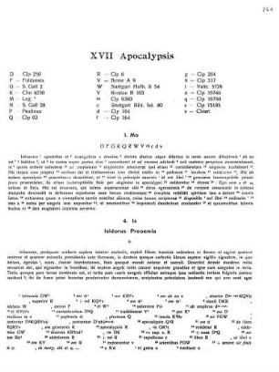 XVII Apocalypsis