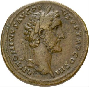 Paduaner eines Sesterz des Antonius Pius