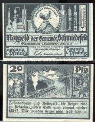Schmiedefeld, Notgeldserie, 20 Pfennig