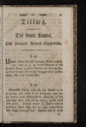 Det femte Kapitel. Om svangere Koners Sygdomme.