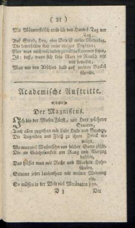 Academische Auftritte