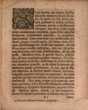 Ordinis Theologorvm In Academia Vittembergensi Decanvs, Gottlieb VVernsdorfivs, S. Theol. Doctor Et Prof. Pvbl. Aedis OO. SS. Praepositvs, Et Senatvs Ecclesiastici Assessor, Lectori Benevolo Salvtem Plvrimam Dicit, Evndemqve Ad Avdiendam Orationem Viri Maxime Reverendi, Nobilissimi, Excellentissimiqve, Dn. Ernesti Michaelis Brehmii, Serenissimo Dvci Saxo-Qverfvrthensi A Confessionibvs, Consiliis Ecclesiasticis, Et Concionibvs In Avla Primariis, Crastino Die Ab Hora IX In Avditorio Theologico, Primordii Capivndi Cavsa, Habendam, Qvanta Fieri Par Est, Hinc Observantia, Hinc Hvmanitate, Invitat