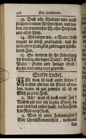 Sterbe-Lieder.