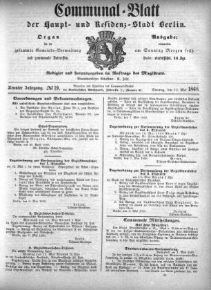 1868,19: No. 19, 10. Mai 1868