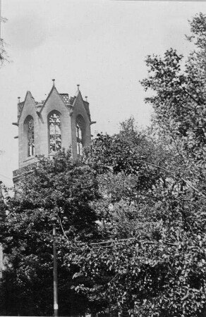 Zerstörungen Zweiter Weltkrieg - Luftangriff auf Karlsruhe am 02./03.09.1942. LS-Revier VI. Christuskirche