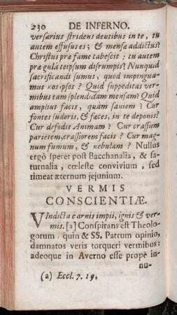 Vermis Conscientiæ. - Exemplum.