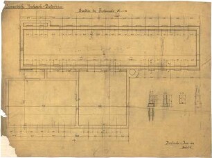 Billing, Hermann; Diedesheim - Neckarelz; Portland - Zementwerke - Fundamente (Grundriss)
