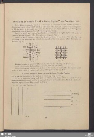 Divisions of textile fabrics according to their construction