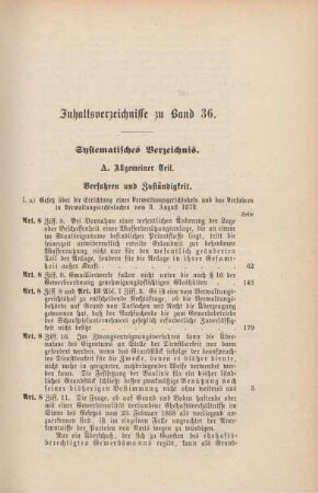 Systematisches Verzeichnis