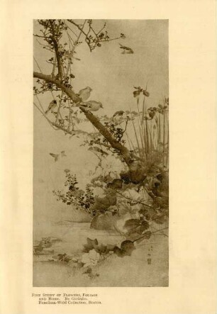 Fine study of flowers, folliage, and birds. By Guiokuho. Fenellosa-Weld Collection, Boston