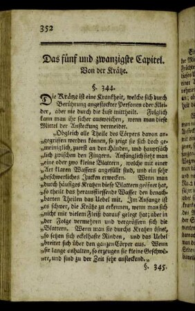 Das fünf und zwanzigste Capitel. Von der Krätze.