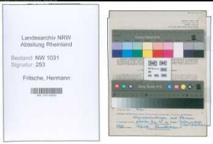 Entnazifizierung Hermann Fritsche , geb. 14.01.1896 (Richter)
