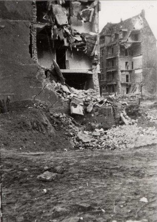 Zerstörungen Zweiter Weltkrieg - Stadtgebiet. Körnerstraße