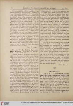 [Rezension von: Hermann Esswein, Moderne Illustratoren. Aubrey Beardsley]
