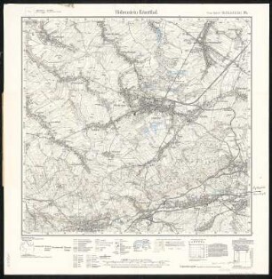 Meßtischblatt 95 : Hohenstein- Ernstthal, 1935 : Hohenstein- Ernstthal. - Umdr.-Ausg., aufgen. 1907, hrsg. 1909, bericht. 1926, einz. Nachtr. 1933. - 1:25000. - Leipzig, 1935. - 1 Kt.