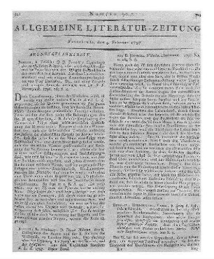 Journal der practischen Arzneykunde und Wundarzneykunst. Bd. 2., St. 3-4. Hrsg. v. C. W. Hufeland. Jena: Akad. Buchh. 1796