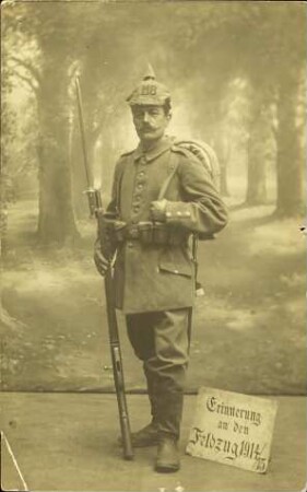 Erinnerung an den Feldzug 1914/15