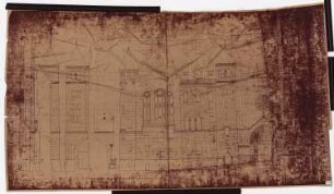 Königliches Residenzschloss Posen, Posen: Ansicht Westseite Ringstraße 1:50