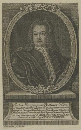 Bildnis des Justus Henningius Böhmer