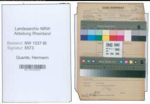 Entnazifizierung Hermann Quante , geb. 26.05.1902 (Fabrikant)