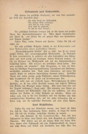 Erkenntnis und Bekenntnis