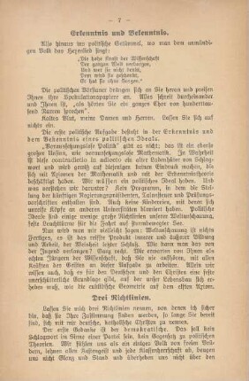 Erkenntnis und Bekenntnis