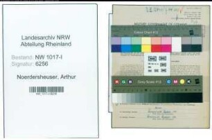 Entnazifizierung Arthur Noerdersheuser , geb. 02.08.1910 ()