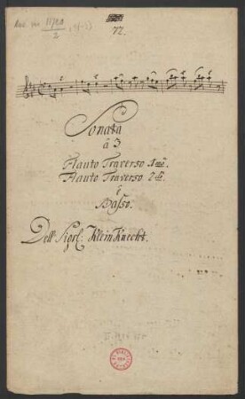 Trios; fl (2), b; D-Dur; DelK p.299