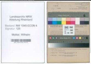 Entnazifizierung Wilhelm Molitor , geb. 23.11.1901 (Weingrossverteiler)