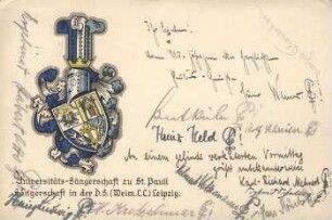 Universitäts-Sängerschaft zu St. Pauli: Sängerschaft in der D. S. (Weim. C. C.) Leipzig