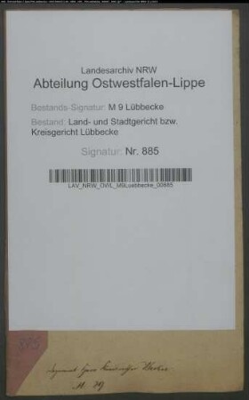 Erblasser: Meyer, Christian Friedrich; Erblasser: Wehbrink gt. Meyer, Christian Heinrich: Abschluss eines Erbvertrags