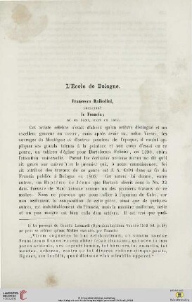 L'École de Bologne