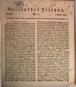 Bayreuther Zeitung. 1818, 1818