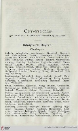Ortsverzeichnis