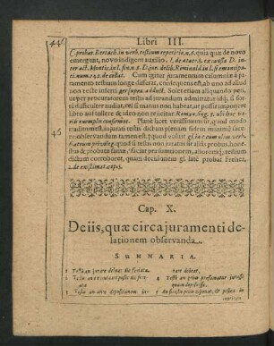 Cap. X. De iis, quae circa iuramenti delationem observanda.