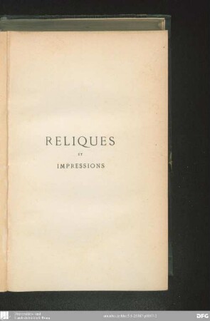 Reliques et impressions : études, silhouettes et croquis