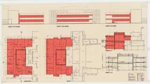 UFA Oberlandstraße 26-35, Berlin-Tempelhof: Grundrisse, Ansichten, Schnitte 1:100