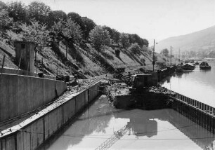 Baugrube 2. Schleuse Hirschhorn Unterwasser