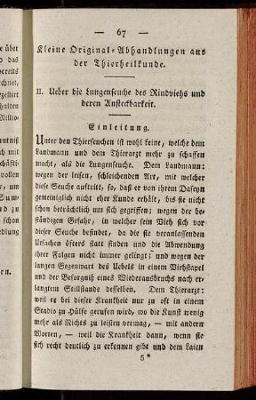 Kleine Original-Abhandlungen aus der Thierheilkunde