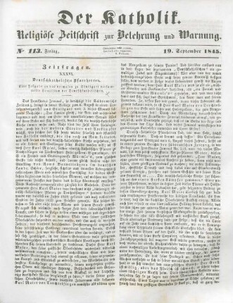 525-527 Zeitfragen : XXXVI. Deutschkatholische Pfarrherren