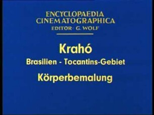 Krahó (Brasilien, Tocantins-Gebiet) - Körperbemalung