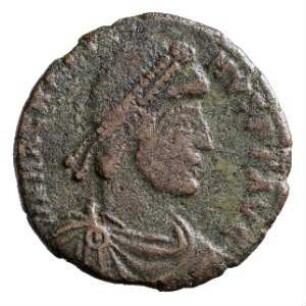 Münze, Aes 2, 25. August 383 - 28. August 388 n. Chr.