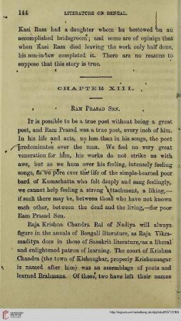 Chapter XIII: Ram Prasad Sen