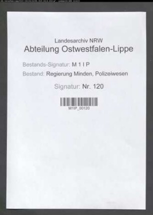 Polizeiverwaltung in Paderborn, Band 5