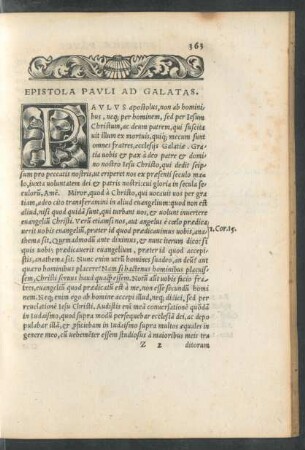 Epistola Pauli Ad Galatas.