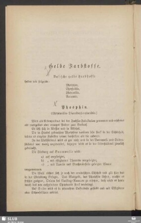Gelbe Farbstoffe